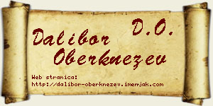 Dalibor Oberknežev vizit kartica